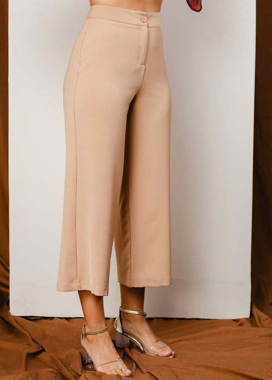 Wide leg cropped pant