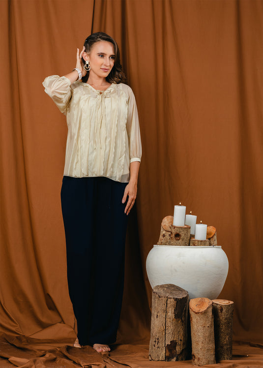 Frill detailed blouse