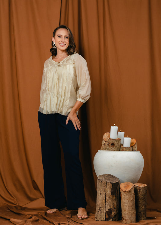 Frill detailed blouse