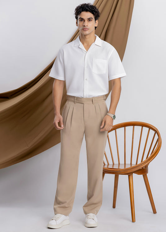 Waffle Cuban Collar S/S Shirt