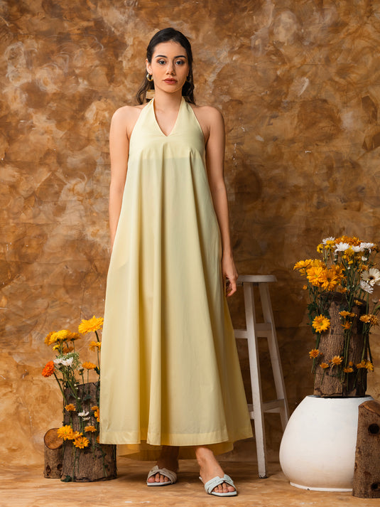 Halter maxi dress