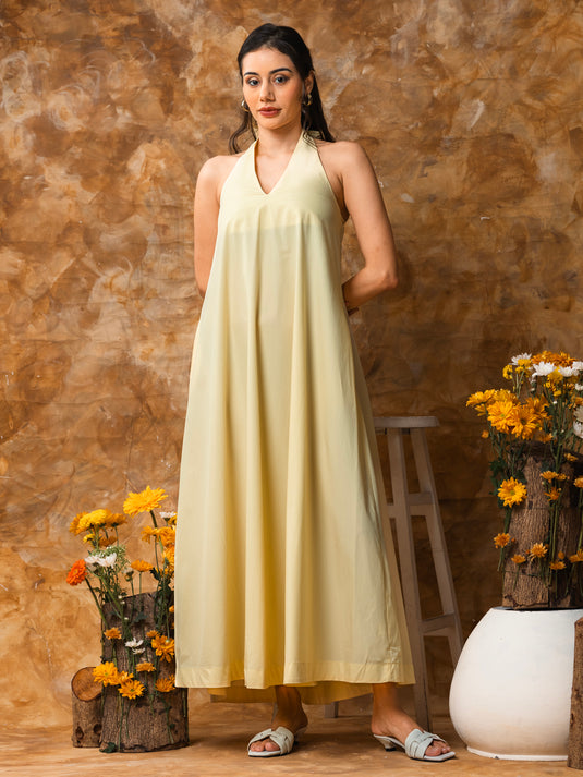 Halter maxi dress