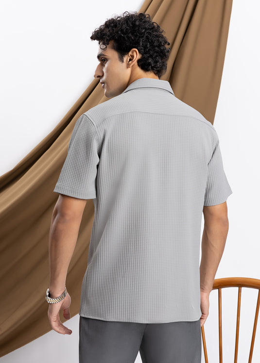 Waffle Cuban Collar S/S Shirt