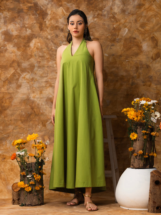 Halter maxi dress
