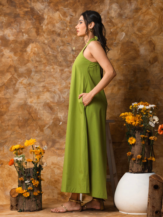 Halter maxi dress