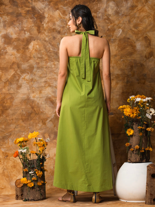 Halter maxi dress