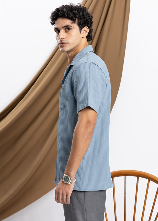 Waffle Cuban Collar S/S Shirt