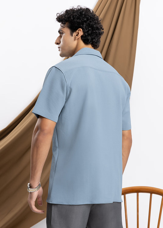 Waffle Cuban Collar S/S Shirt