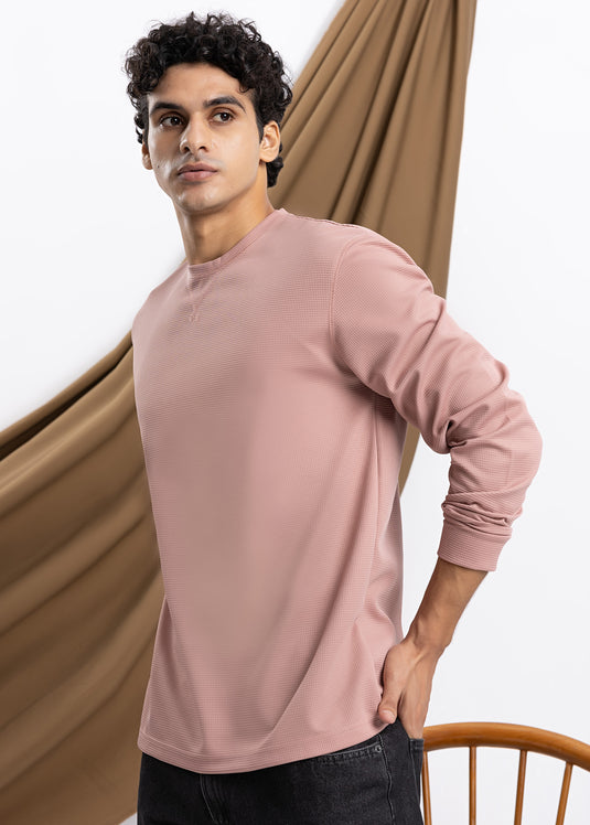 Waffle Long Sleeve Sweater