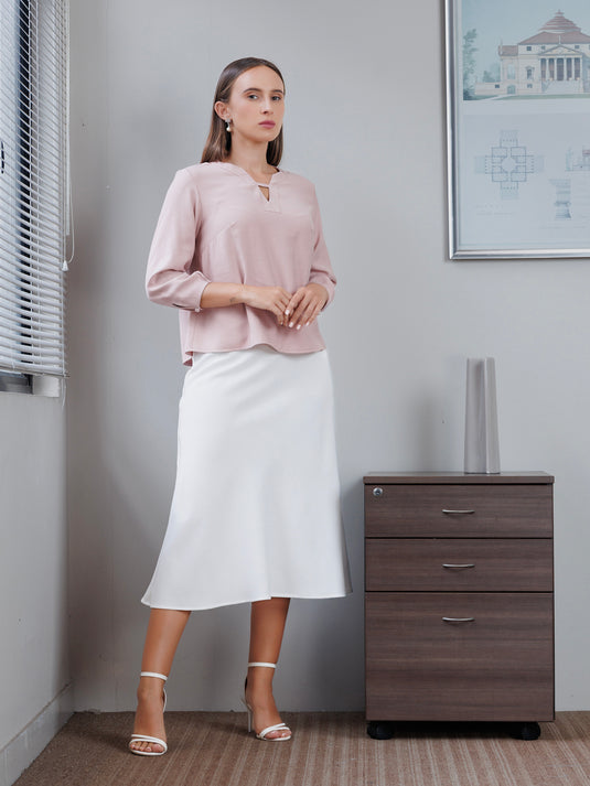 Neck detailed blouse