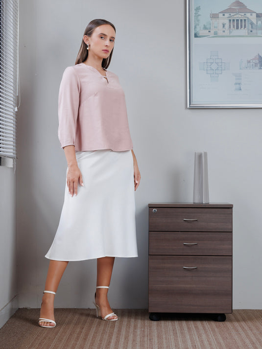 Neck detailed blouse