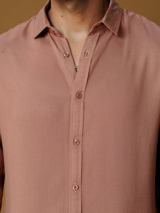 Regular back pleated L/S shirt