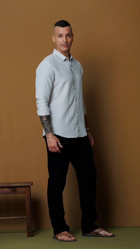 Front detailed L/S shirt