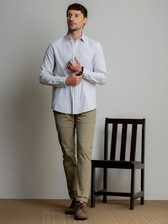 Casual Wear Stripe L/S Shirt