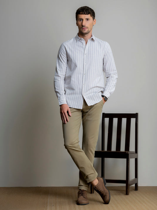 Casual Wear Stripe L/S Shirt