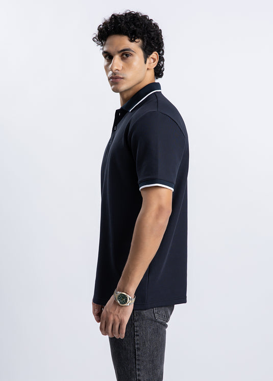Textured Polo T-Shirt