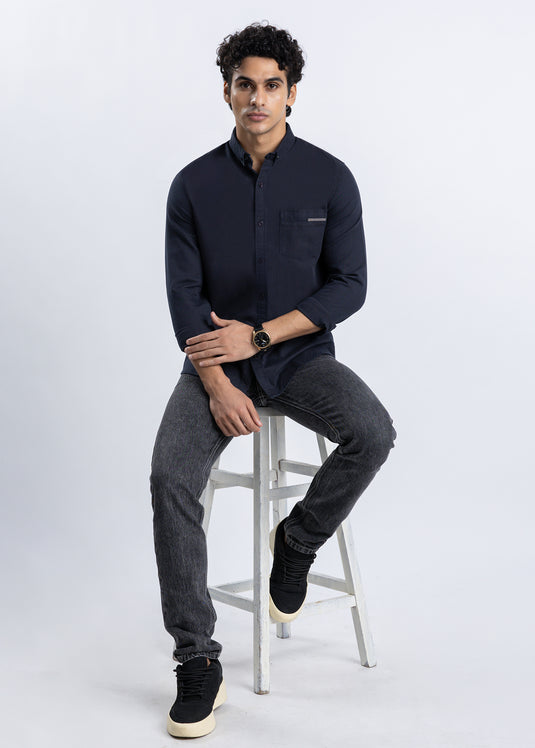 Detailed Casual Wear L/S Shirt