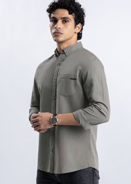 Detailed Casual Wear L/S Shirt