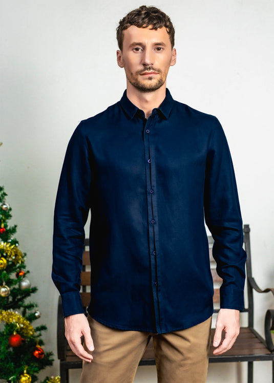 Casual L/S Shirt With Placket Detailing