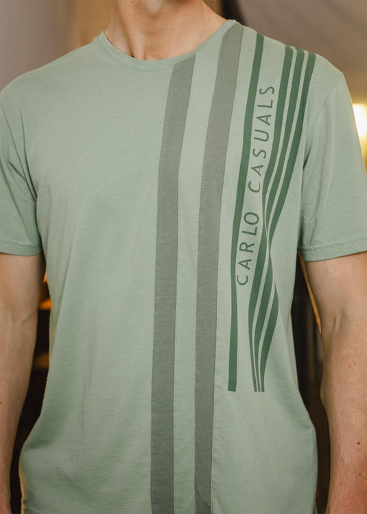 Mens Detailed Crew Neck T-shirt