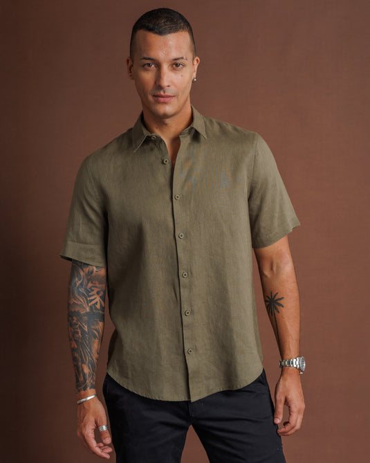 Linen Spencer S/S Shirt