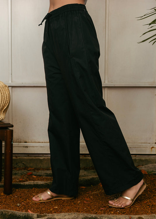 Elasticated barrel-leg pant