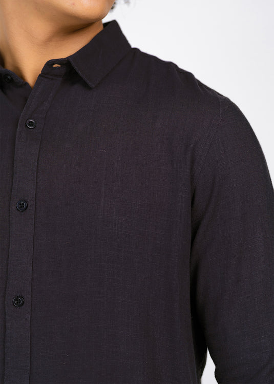 Lapel Collar L/S Shirt