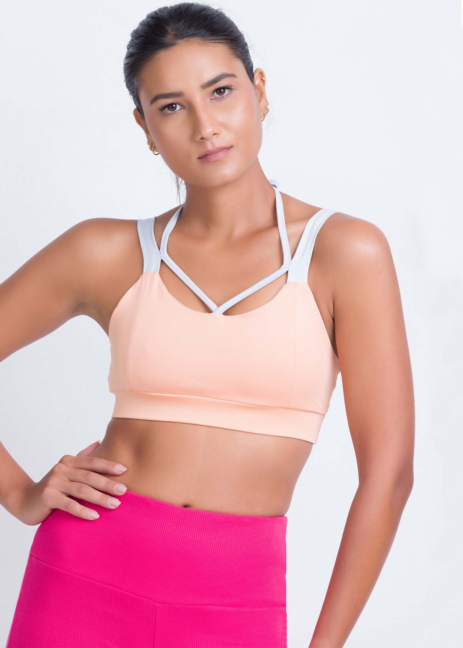 Two tone sport bra