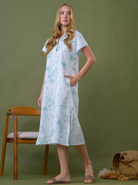 Printed midi dress