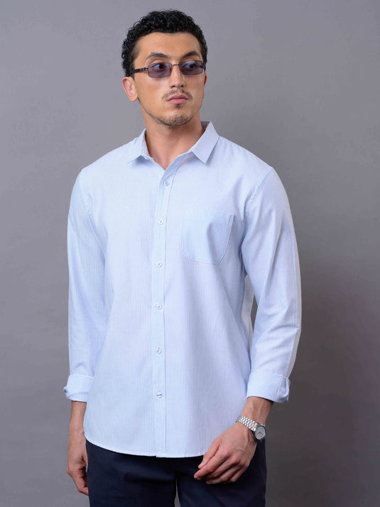 Casual Wear Stripe Long Sleeve Shirt