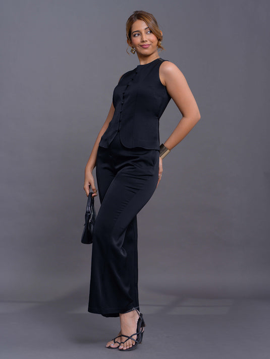 Sleeveless Button Down Top