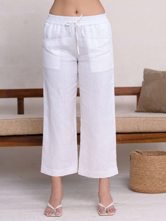 Premium Linen Basic Draw Cord Pant