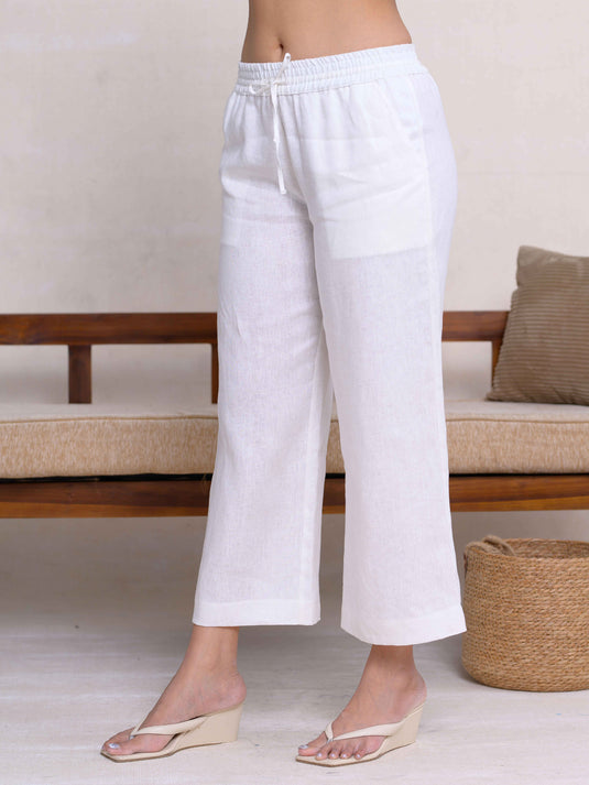 Premium Linen Basic Draw Cord Pant