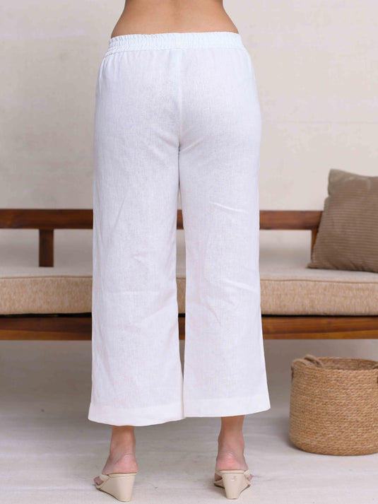 Premium Linen Basic Draw Cord Pant