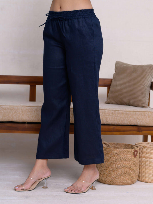 Premium Linen Basic Draw Cord Pant