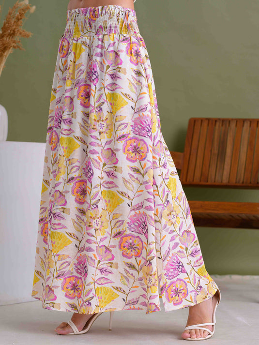 Printed Maxi Skirt