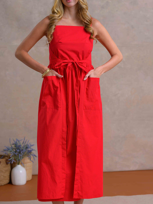 Strappy Apron Dress