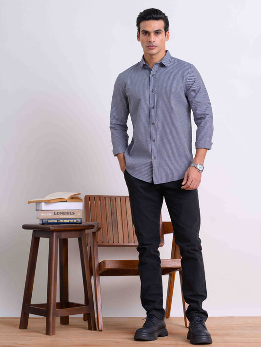 Casual Wear Stripe L/S Shirt