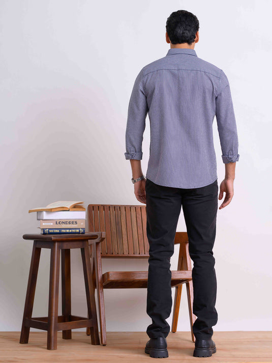 Casual Wear Stripe L/S Shirt