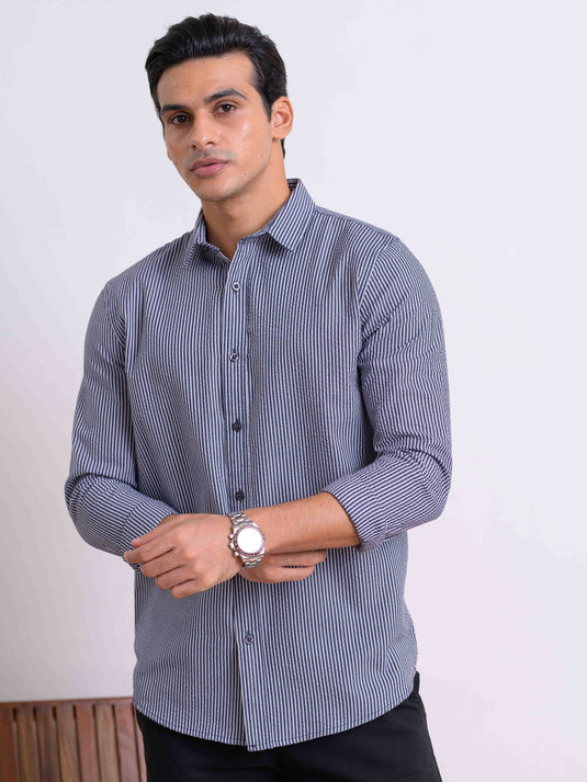 Casual Wear Stripe L/S Shirt