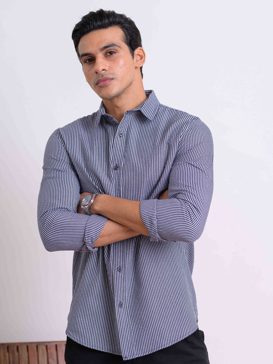 Casual Wear Stripe L/S Shirt