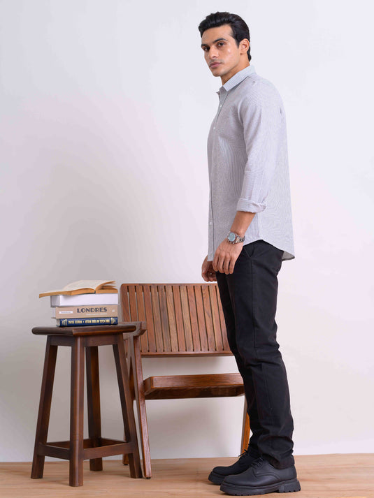 Casual Wear Stripe L/S Shirt