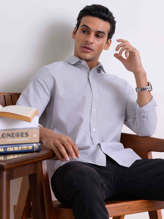 Casual Wear Stripe L/S Shirt