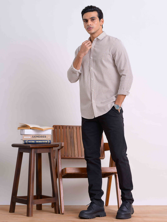 Casual Wear Stripe L/S Shirt