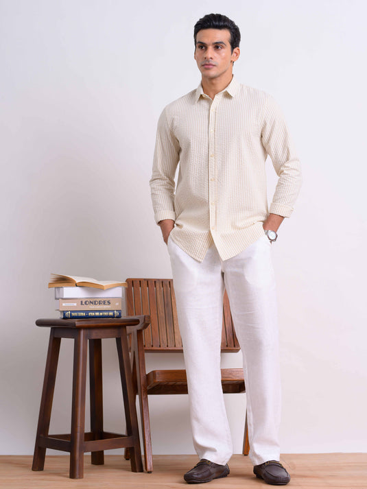 Casual Wear Stripe L/S Shirt