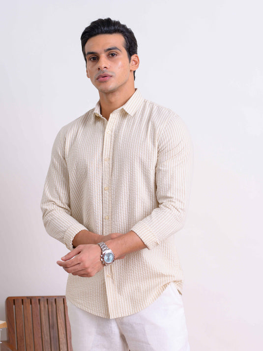 Casual Wear Stripe L/S Shirt