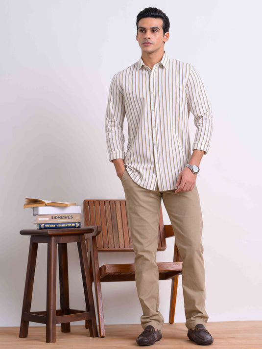 Casual Wear Stripe L/S Shirt