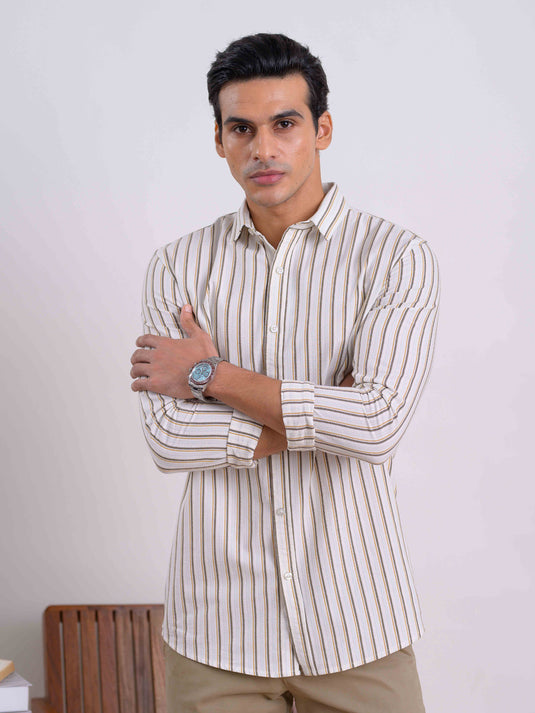 Casual Wear Stripe L/S Shirt