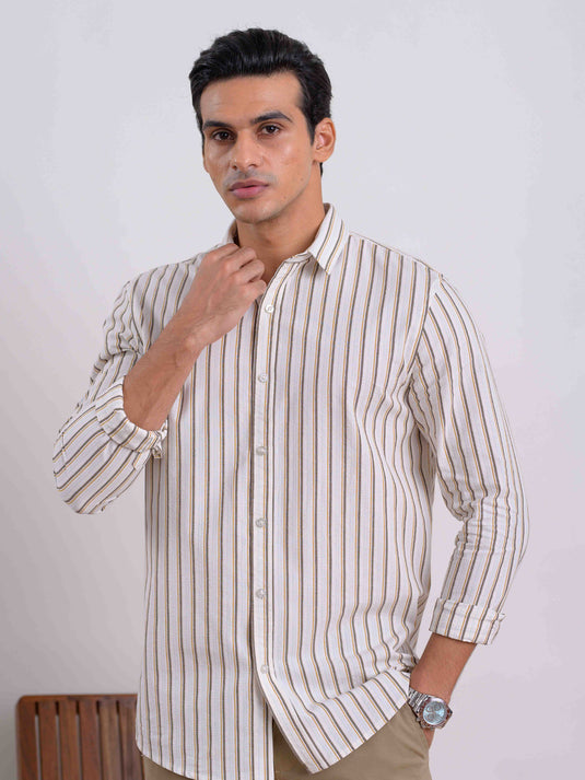 Casual Wear Stripe L/S Shirt