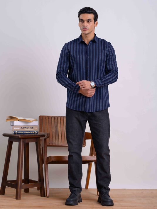 Casual Wear Stripe L/S Shirt